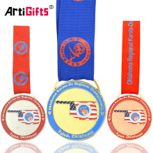 Premios de trofeos a la medalla de Karate de Metal personalizado de Oklahoma de Estados Unidos